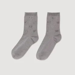 Chaussettes*SANDRO Chaussettes Strassées Gris