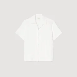 Chemises*SANDRO Chemise à Col Requin blanc