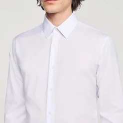 Chemises*SANDRO Chemise à Manches Longues blanc