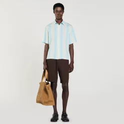 Chemises*SANDRO Chemise à Rayures Bleu