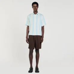 Chemises*SANDRO Chemise à Rayures Bleu