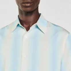 Chemises*SANDRO Chemise à Rayures Bleu
