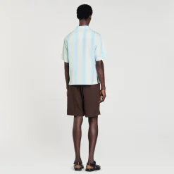 Chemises*SANDRO Chemise à Rayures Bleu