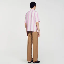 Chemises*SANDRO Chemise à Rayures Rose