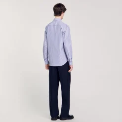 Chemises*SANDRO Chemise à Rayures Bleu