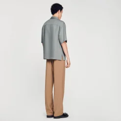 Chemises*SANDRO Chemise Boutonnée Gris
