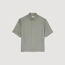 Chemises*SANDRO Chemise Boutonnée Gris