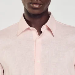 Chemises*SANDRO Chemise Coupe Classique Rose Clair