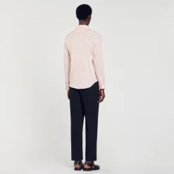 Chemises*SANDRO Chemise Coupe Classique Rose Clair