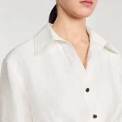 Tops & Chemises*SANDRO Chemise Courte blanc