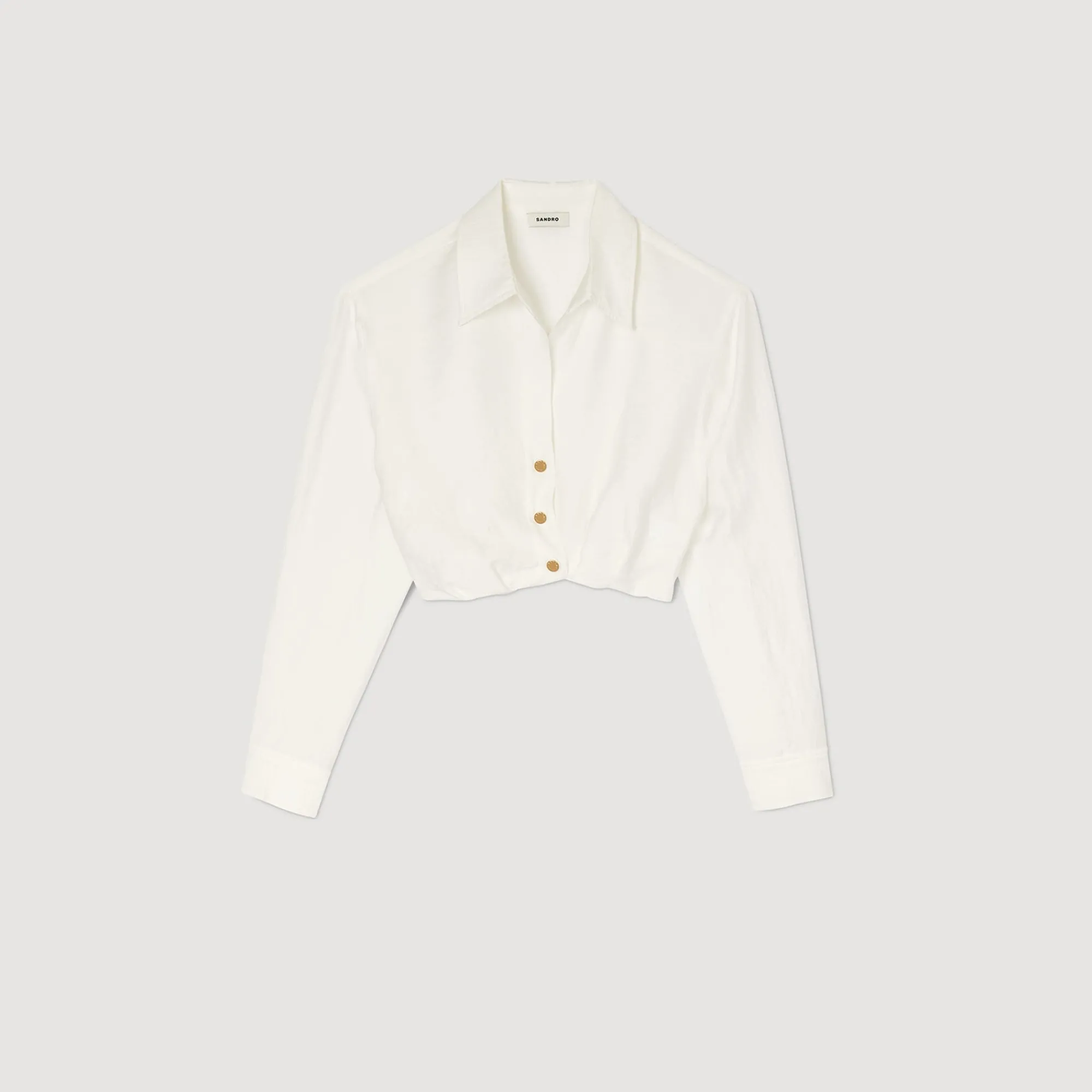 Tops & Chemises*SANDRO Chemise Courte blanc