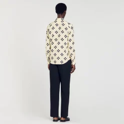 Chemises*SANDRO Chemise Cross Flower Ecru