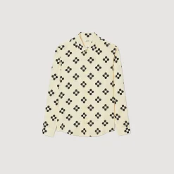 Chemises*SANDRO Chemise Cross Flower Ecru