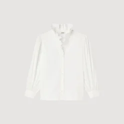 Tops & Chemises*SANDRO Chemise En Coton Biologique blanc