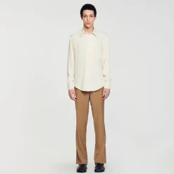 Chemises*SANDRO Chemise Fluide Ecru