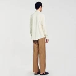 Chemises*SANDRO Chemise Fluide Ecru