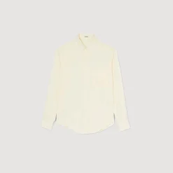 Chemises*SANDRO Chemise Fluide Ecru
