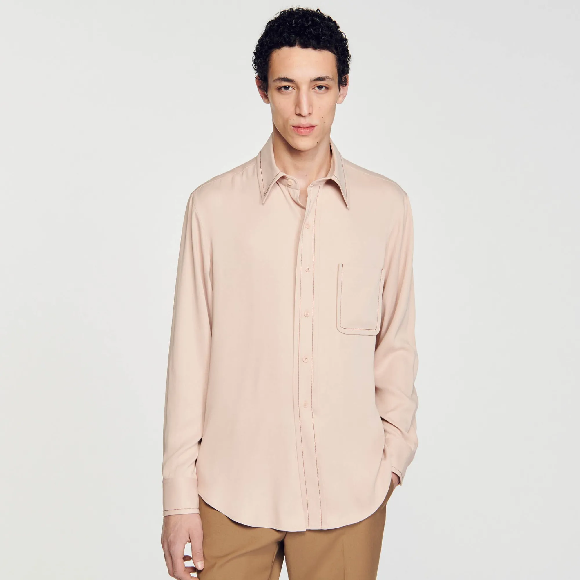 Chemises*SANDRO Chemise Fluide Rose