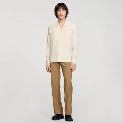 Chemises*SANDRO Chemise Fluide Ecru