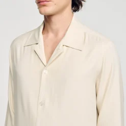 Chemises*SANDRO Chemise Fluide Ecru