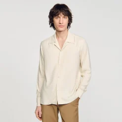 Chemises*SANDRO Chemise Fluide Ecru