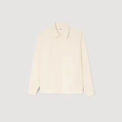 Chemises*SANDRO Chemise Fluide Ecru
