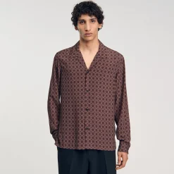 Chemises*SANDRO Chemise Fluide Marron
