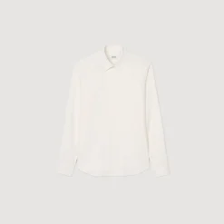 Chemises*SANDRO Chemise Fluide à Manches Longues blanc
