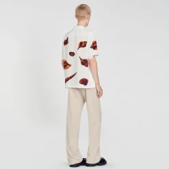Chemises*SANDRO Chemise Imprimé Coquillages Ecru