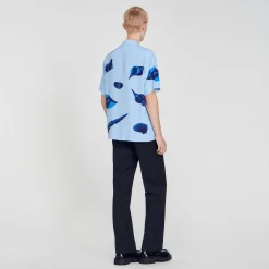 Chemises*SANDRO Chemise Imprimé Coquillages Bleu