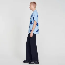 Chemises*SANDRO Chemise Imprimé Coquillages Bleu