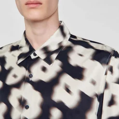Chemises*SANDRO Chemise Imprimé Fleurs Ecru