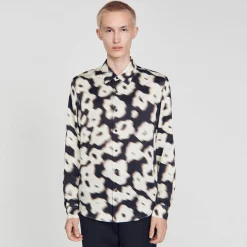 Chemises*SANDRO Chemise Imprimé Fleurs Ecru