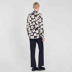 Chemises*SANDRO Chemise Imprimé Fleurs Ecru