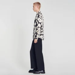 Chemises*SANDRO Chemise Imprimé Fleurs Ecru
