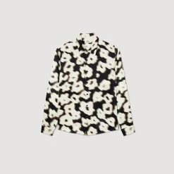 Chemises*SANDRO Chemise Imprimé Fleurs Ecru