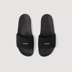 Sandales*SANDRO Claquettes En Gomme Noir