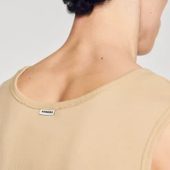 T-Shirts & Polos*SANDRO Débardeur En Coton Beige