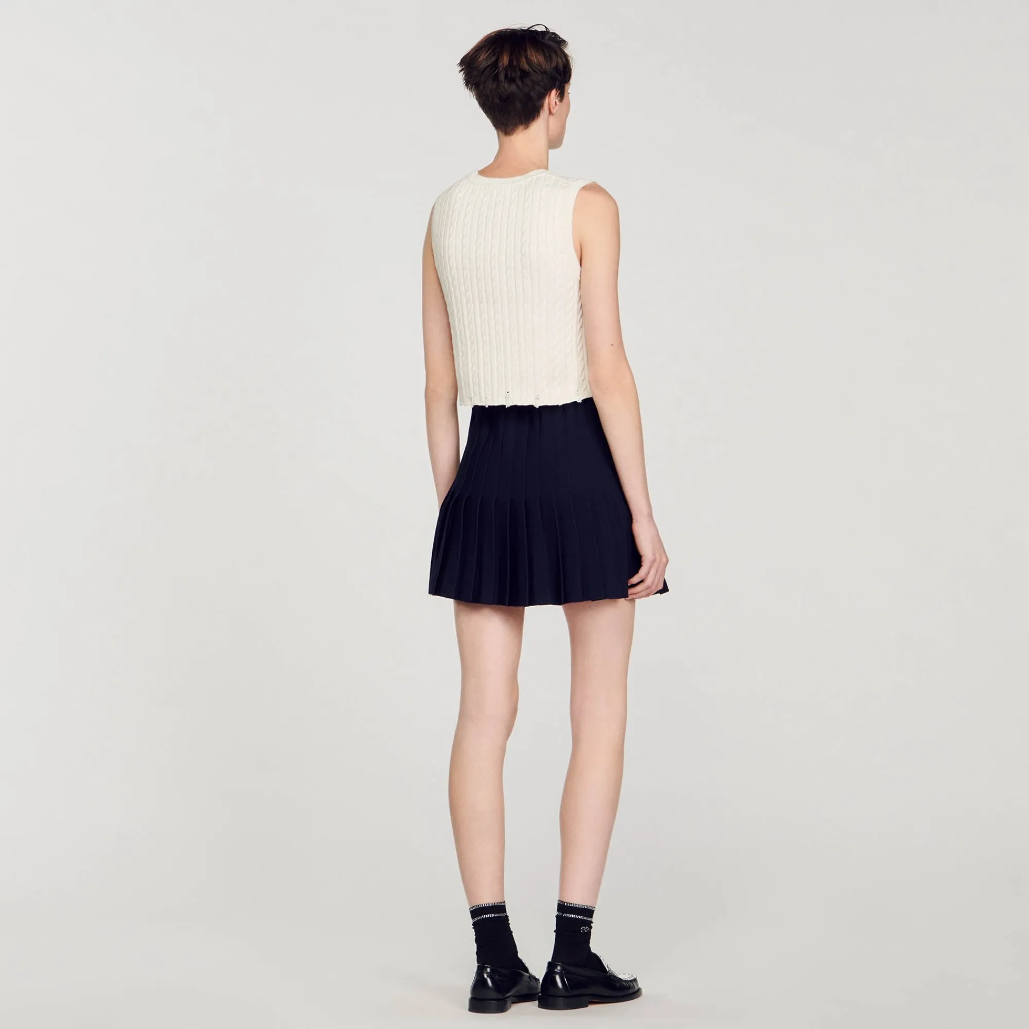 Pulls & Cardigans|Tops & Chemises*SANDRO Débardeur En Maille Ecru