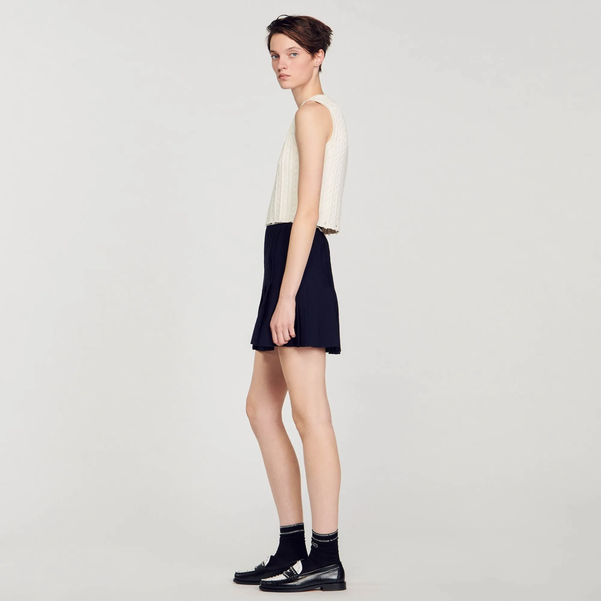 Pulls & Cardigans|Tops & Chemises*SANDRO Débardeur En Maille Ecru