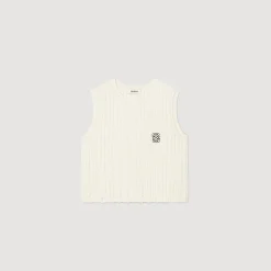 Pulls & Cardigans|Tops & Chemises*SANDRO Débardeur En Maille Ecru