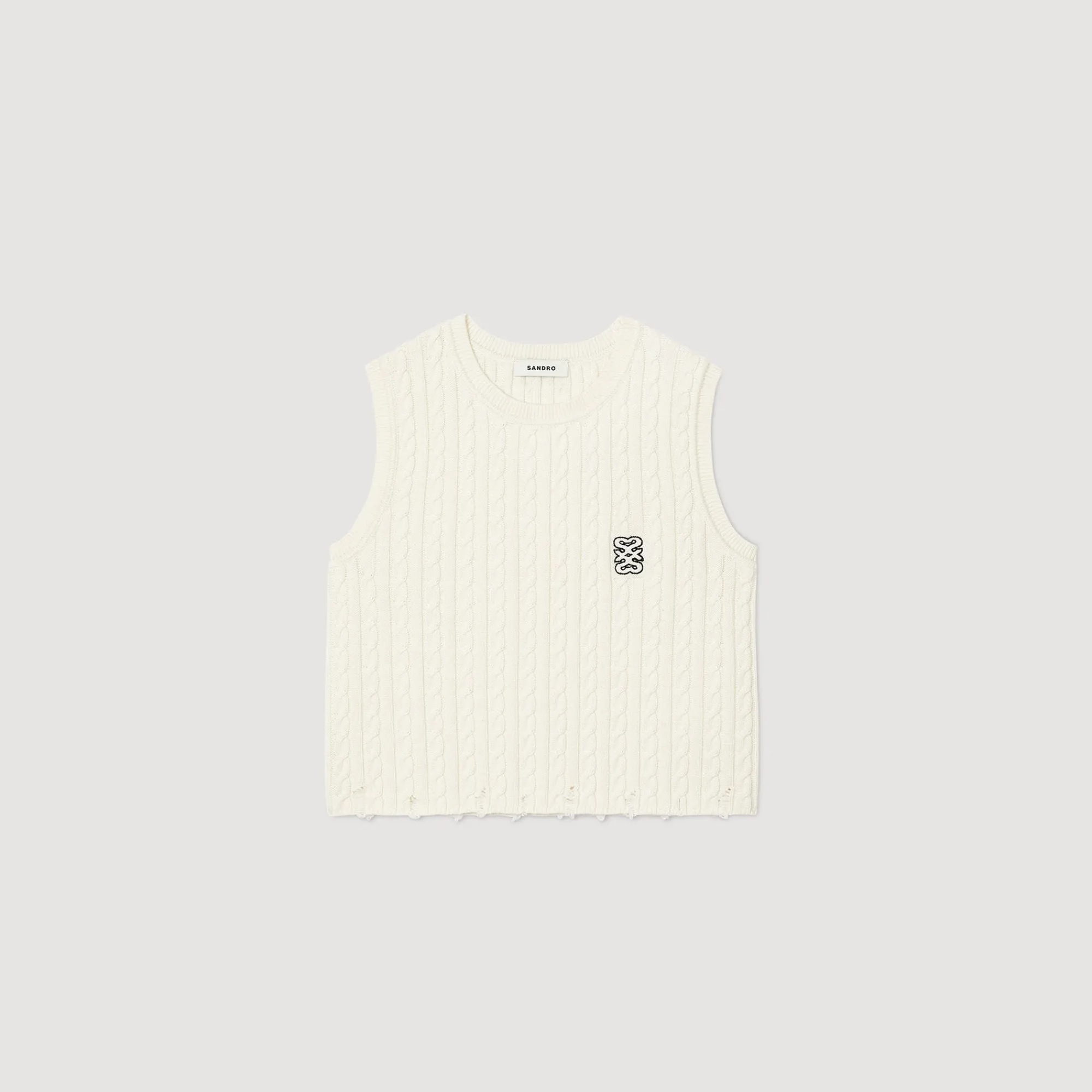 Pulls & Cardigans|Tops & Chemises*SANDRO Débardeur En Maille Ecru