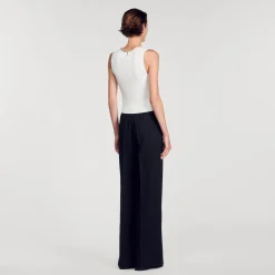 Pulls & Cardigans|Tops & Chemises*SANDRO Débardeur En Maille Col Bijoux blanc