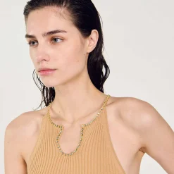 Pulls & Cardigans|Tops & Chemises*SANDRO Débardeur Strassé Camel