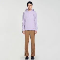 Sweats & Joggings*SANDRO Hoodie à Capuche Lavande
