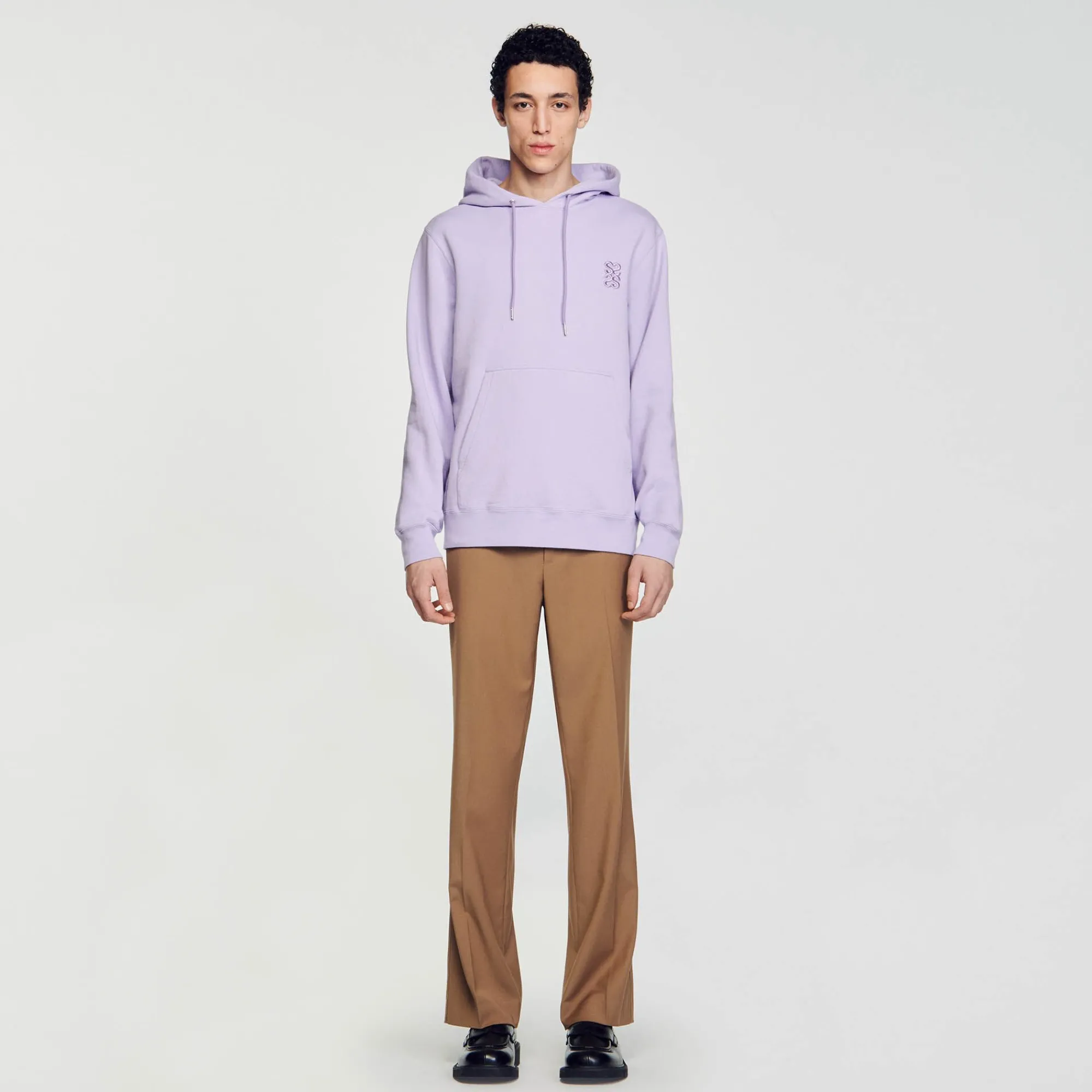 Sweats & Joggings*SANDRO Hoodie à Capuche Lavande