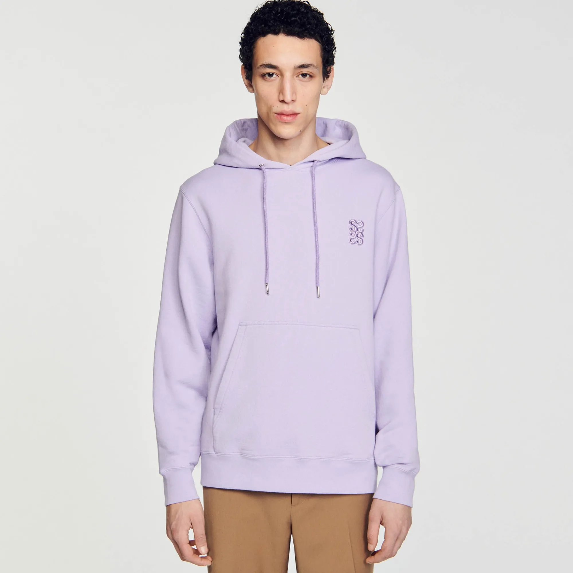 Sweats & Joggings*SANDRO Hoodie à Capuche Lavande