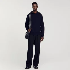Sweats & Joggings|Pulls & Gilets*SANDRO Hoodie à Capuche Marine