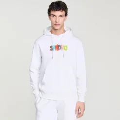 Sweats & Joggings*SANDRO Hoodie à Capuche Wild Animals blanc