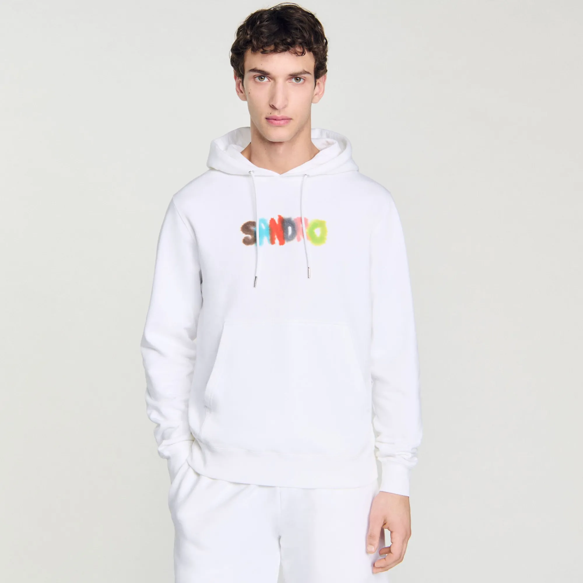 Sweats & Joggings*SANDRO Hoodie à Capuche Wild Animals blanc